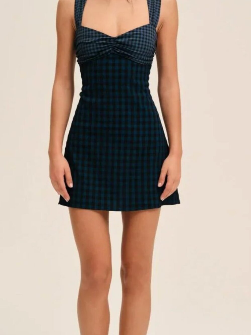 For Love & Lemons Blue River Mini Dress in Navy